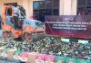 Hasil Operasi Pekat, Polda Banten Musnahkan Ribuan Botol Miras